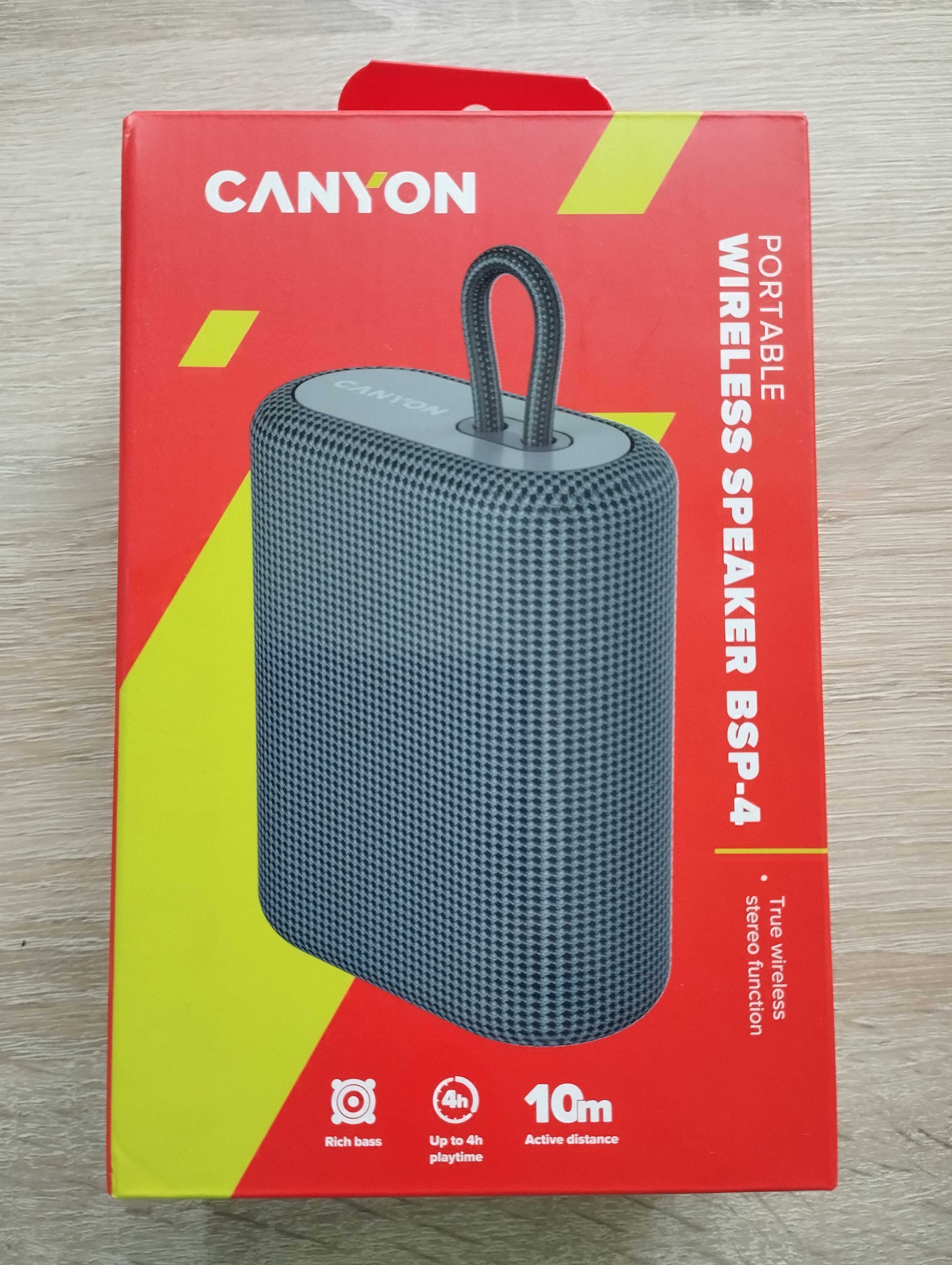 CANYON Bezprzewodowy głośnik BSP4 Szary