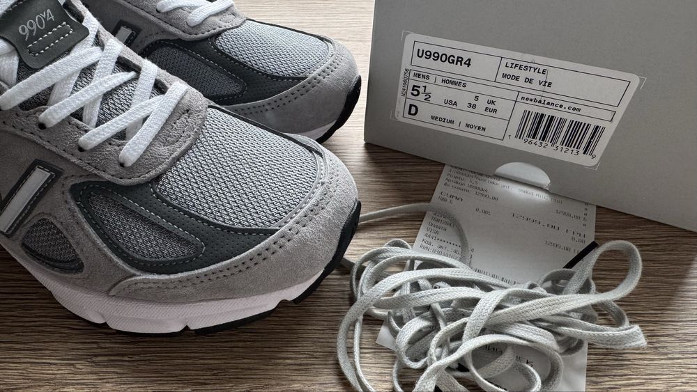 Кросівки жіночі New Balance 990v4 Made in USA, розмір 38