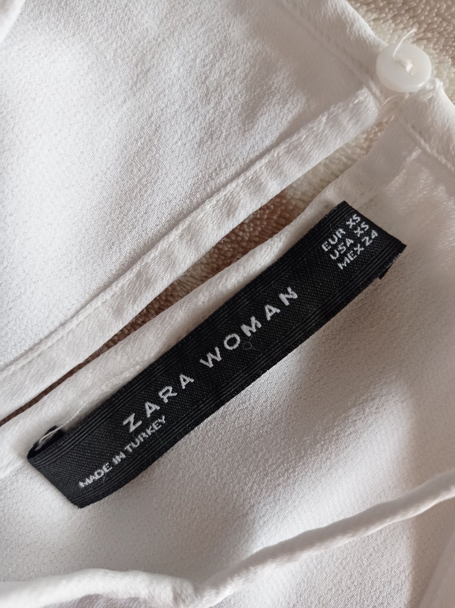 Bluzka biała śliczna Zara Woman XS , S