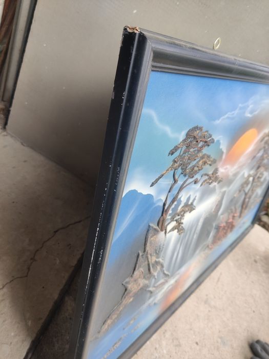 Piękny obraz z wypukłymi elementami