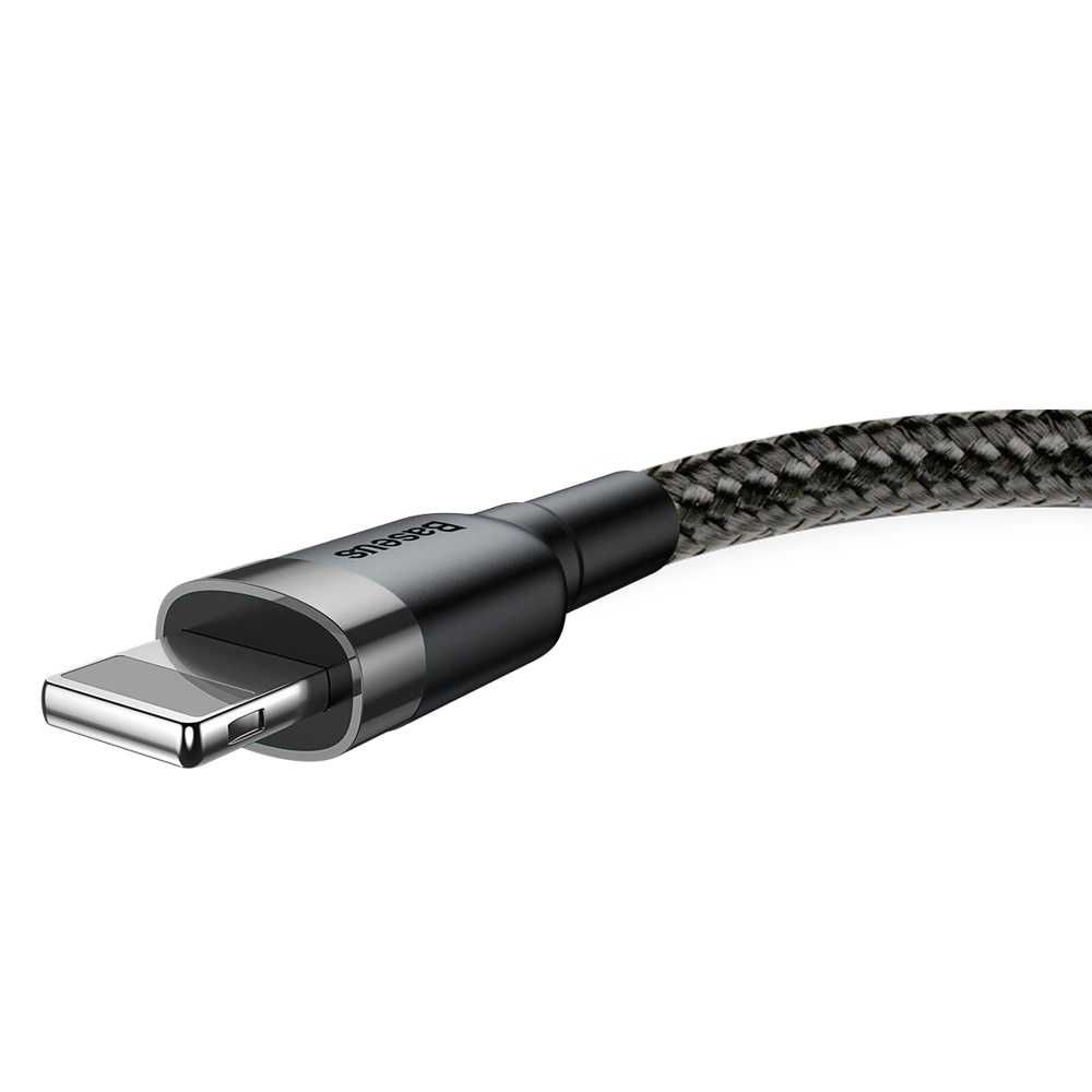NOVO Cabo Baseus Nylon USB / Lightning QC3.0 2.4A 1M (CALKLF-BG1)