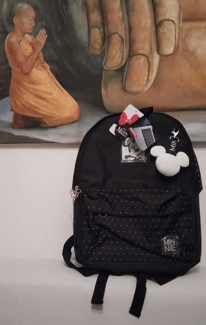 Mochila MINNIE MOUSE (31x40x4cm) [Nova, c/ etiqueta fabricante Safta®]