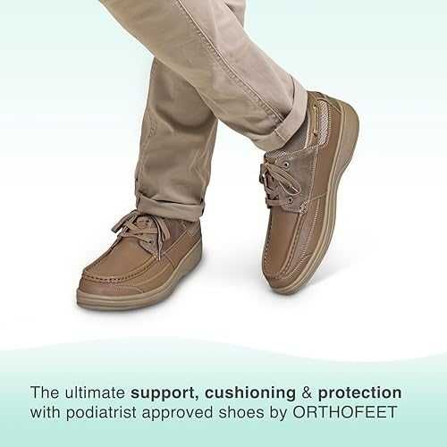Нові чоловічі ортопедичні кросівки Orthofeet на широку ногу