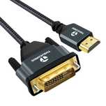 Kabel Thsucords 4K HDMI 2M, pleciony kabel DVI do HDMI Dwukierunkowy