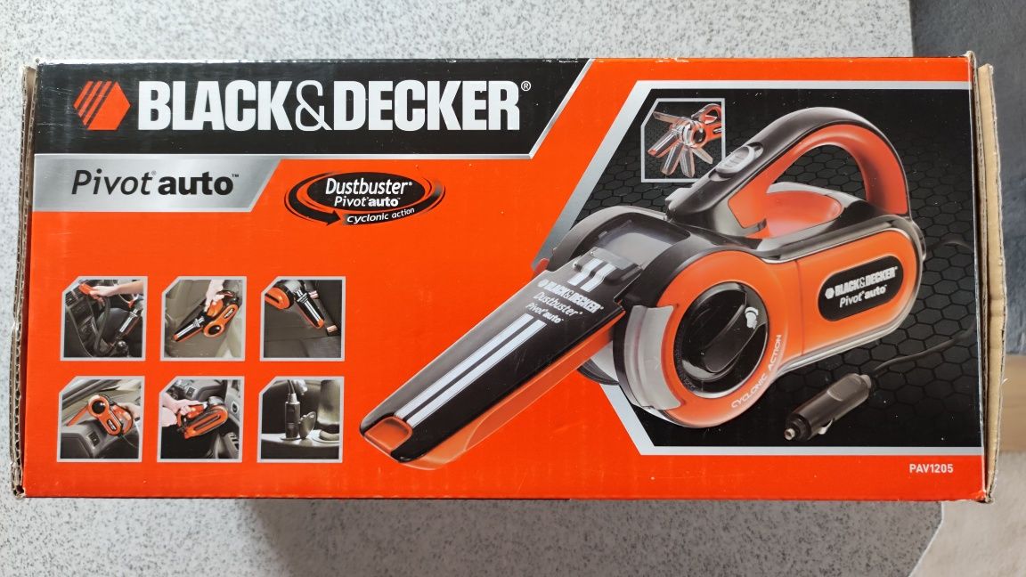 Nowy Odkurzacz samochodowy Black&Decker Pivot 12V