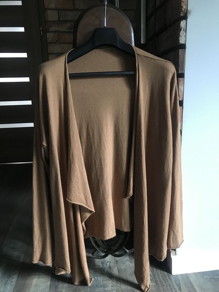 Kardigan H&M karmelowy kolor, rozmiar uniwersalnyb