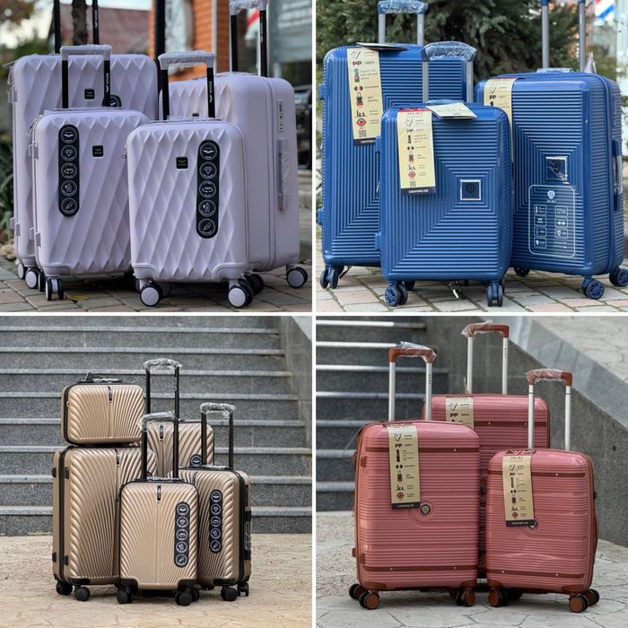 Море чемоданов!Чемодан Польша на колесах,валіза,сумка на колесах,дорож