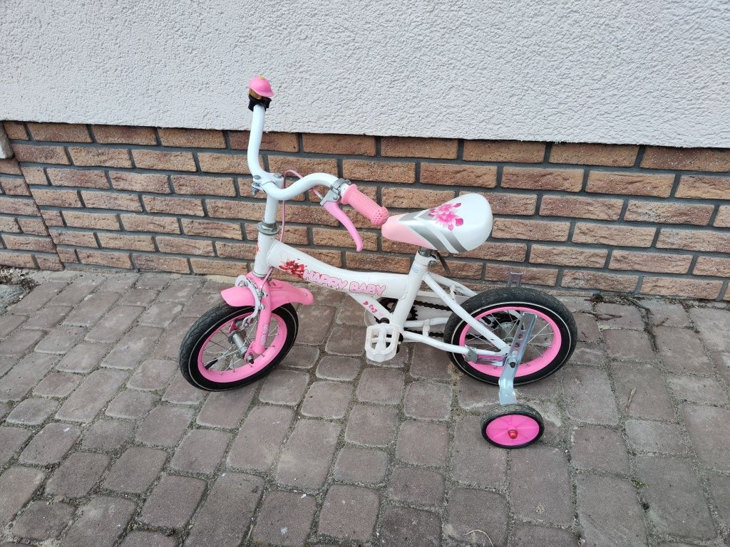 Rower rowerek dziecięcy 12" cali różowy dla dziewczynki