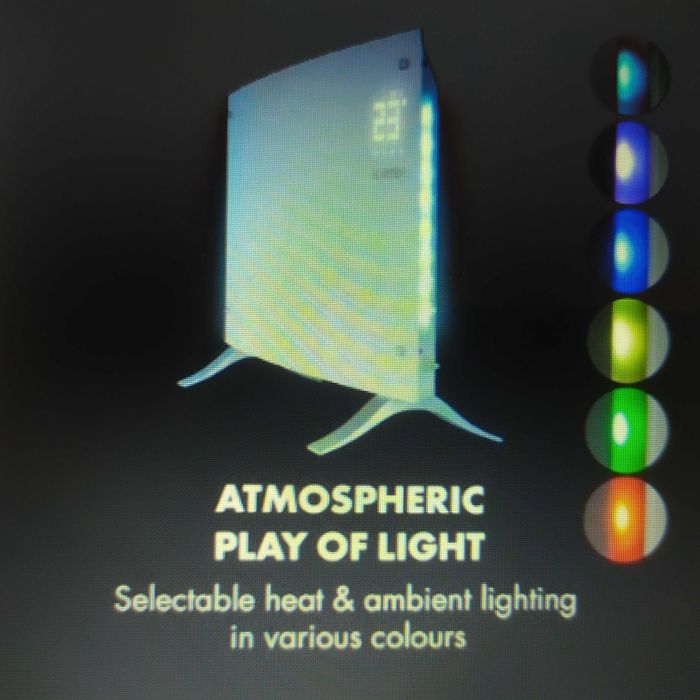 Grzejnik konwekcyjny oswietlenie led Bornholm Curved Ambient