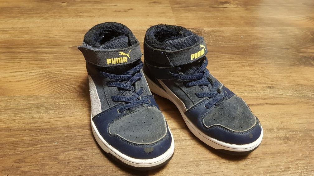 Buty dziecięce Puma granatowe, wyższe, rozm.30