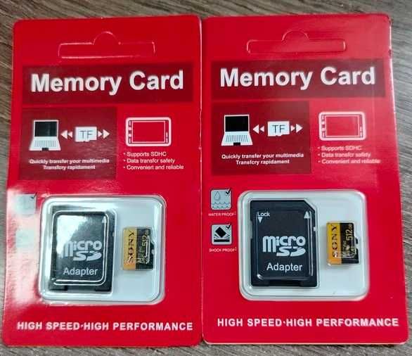 SONY 512 Gb Micro TF SD Карта памяти + SD-адаптер