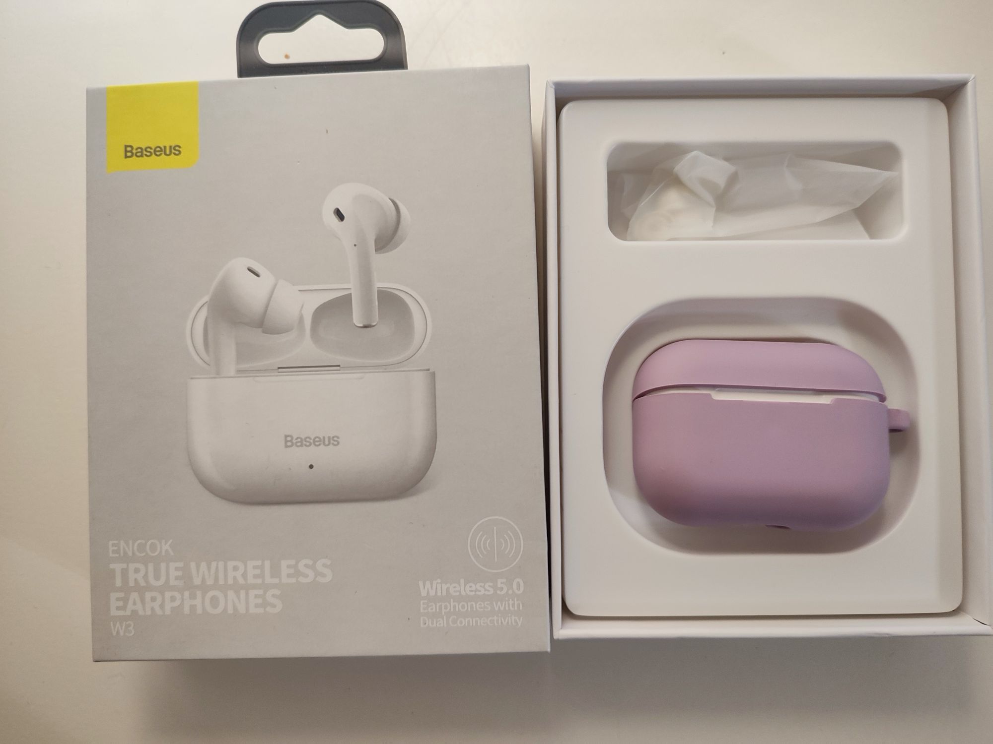 Бездротові навушники Bluetooth Baseus Encok True Wireless TWS Earphone