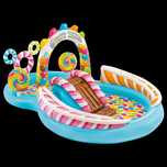 Intex, basen dziecięcy, pompowany, wodny plac zabaw, Candy, 130x191x29