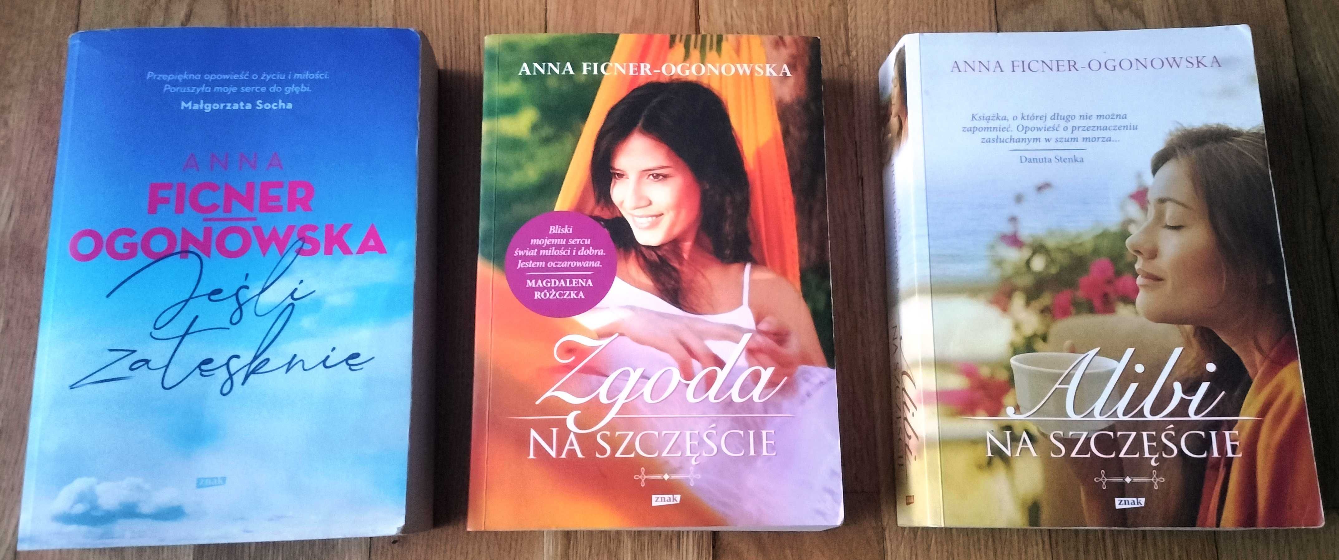 Anna Fincer-Ogonowska kolekcja książek, stan bardzo dobry