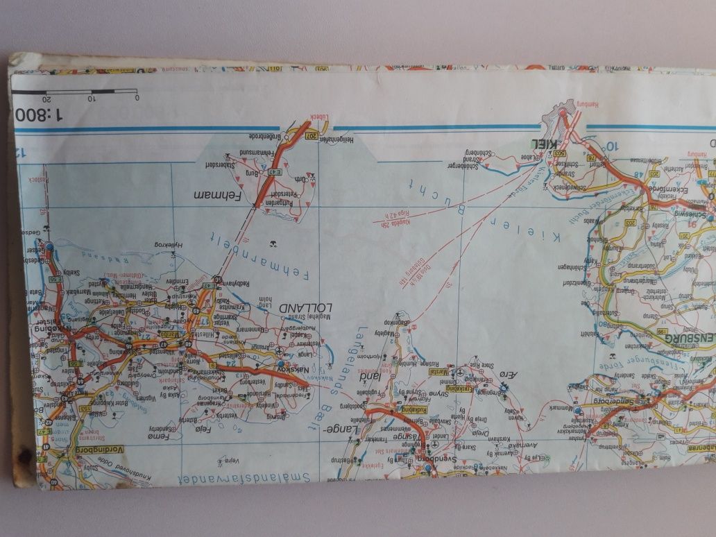 Mapa samochodowa Dania Norwegia Szwecja
