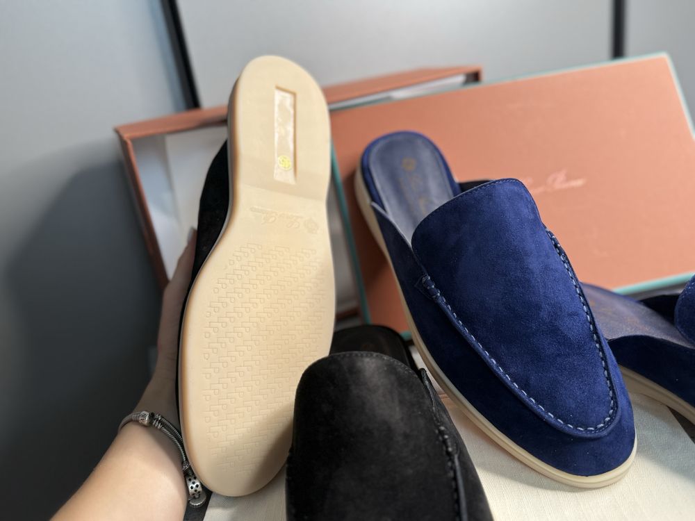 Шльопки мюли лоферы мужские лоро пиана lp loro piana