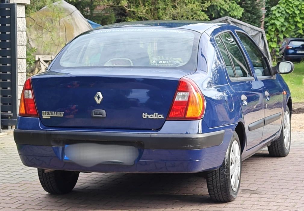 RENAULT THALIA 1.4 2004r Wspom, Elektryka szyb, Aktu OC i PT, Bez rdzy