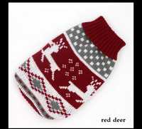 Nowy sweter dla psa świąteczny sweterek ubranko golf w renifery s/m