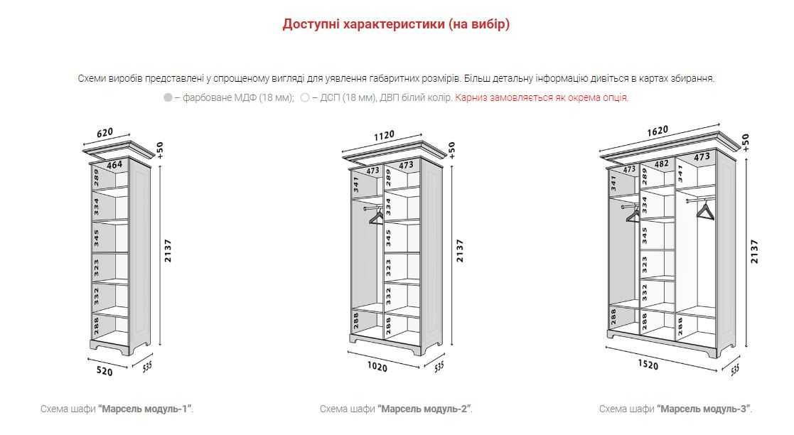 Шкаф "Марсель" фабрика Вип-Мастер / по оптовой цене