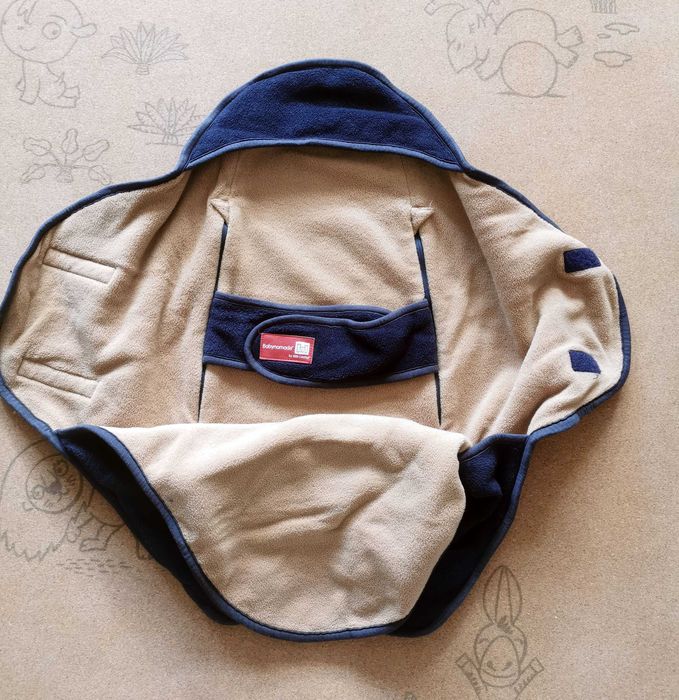 śpiworek, otulacz, rożek polarowy Babynomade Red Castle