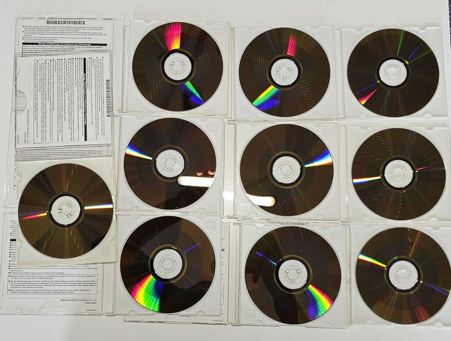 Płyty Panasonic DVD-RAM 2-3X 10 sztuk