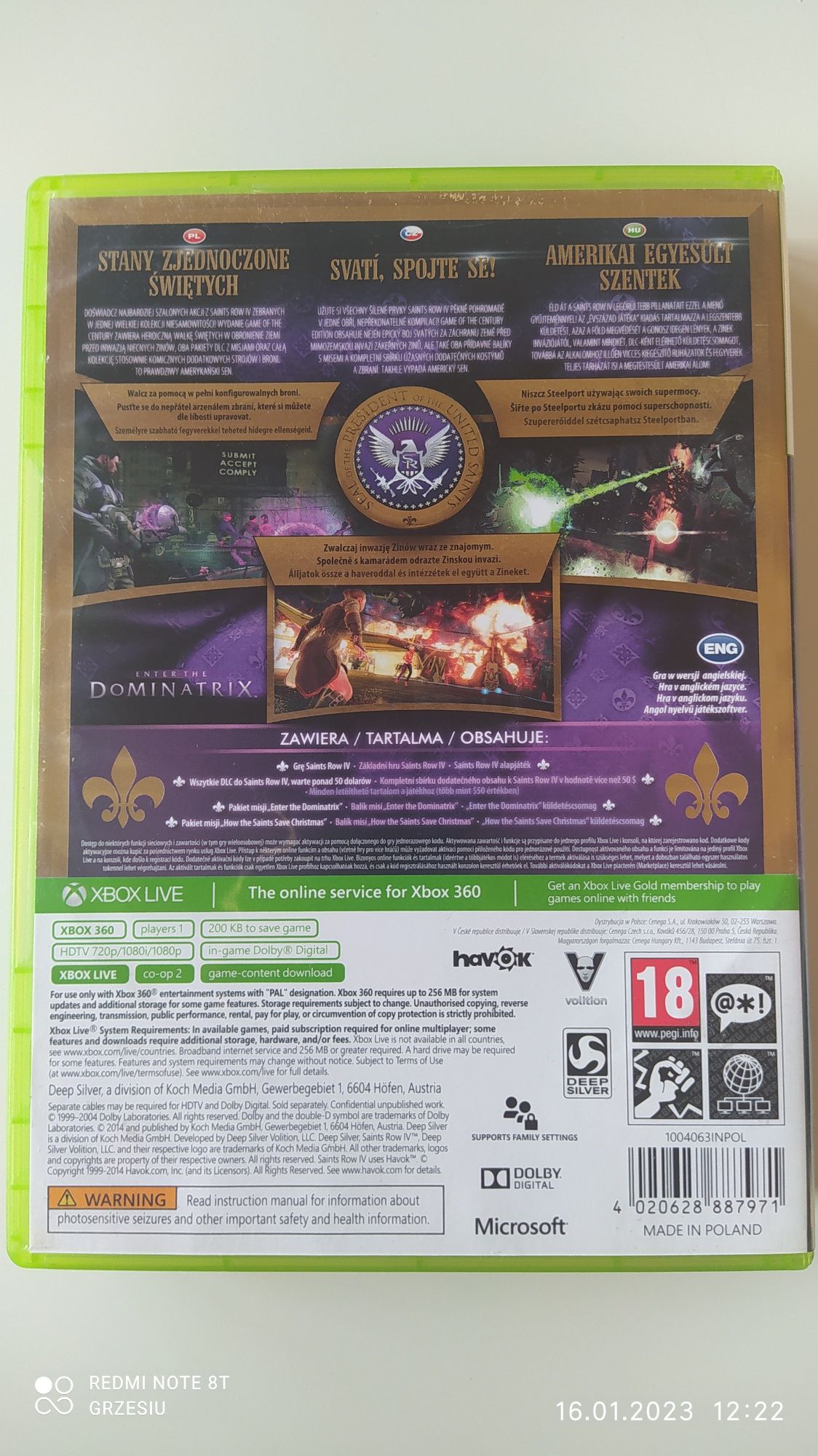 Gra Saints Rów 4 na Xbox