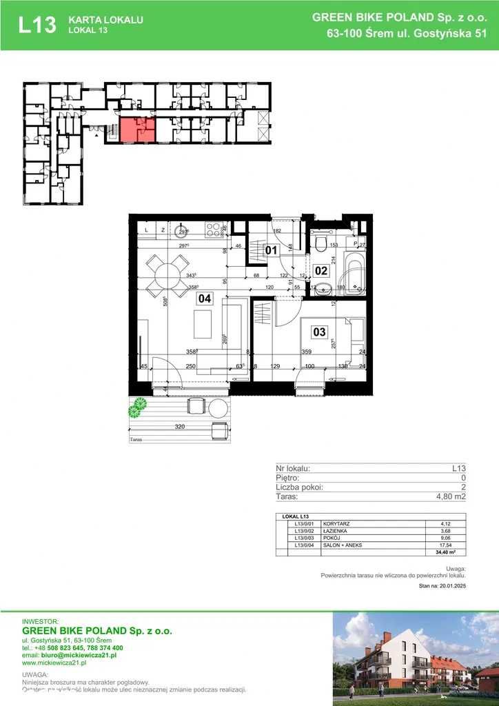 Mieszkanie na sprzedaż 2 pokoje |PARTER|TARAS 4,8 m2 |OGRÓDEK W CENIE|