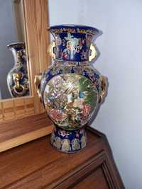 Wazon z chińskiej porcelany kobalt złoto ręcznie malowany