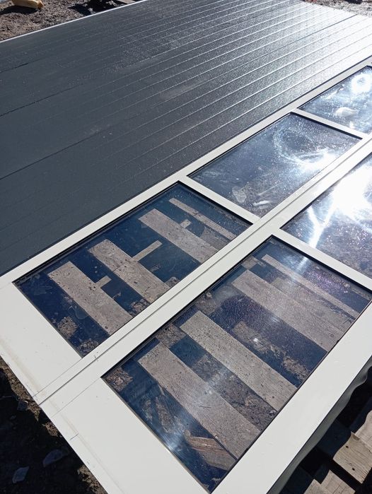 Brama garażowa segmentowa panelowa przemysłowa 408x366 wysoka