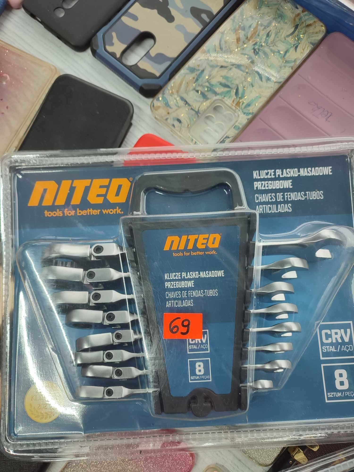 Klucze płasko-nasadowe Niteo Tools 8 sztuk WR0011-23