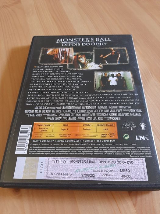 DVD Monster's Ball - Depois do Ódio