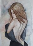 obraz akt akwarela 42x59,4cm