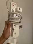 Extensao tomadas (reino unido UK) com diveros adaptadores