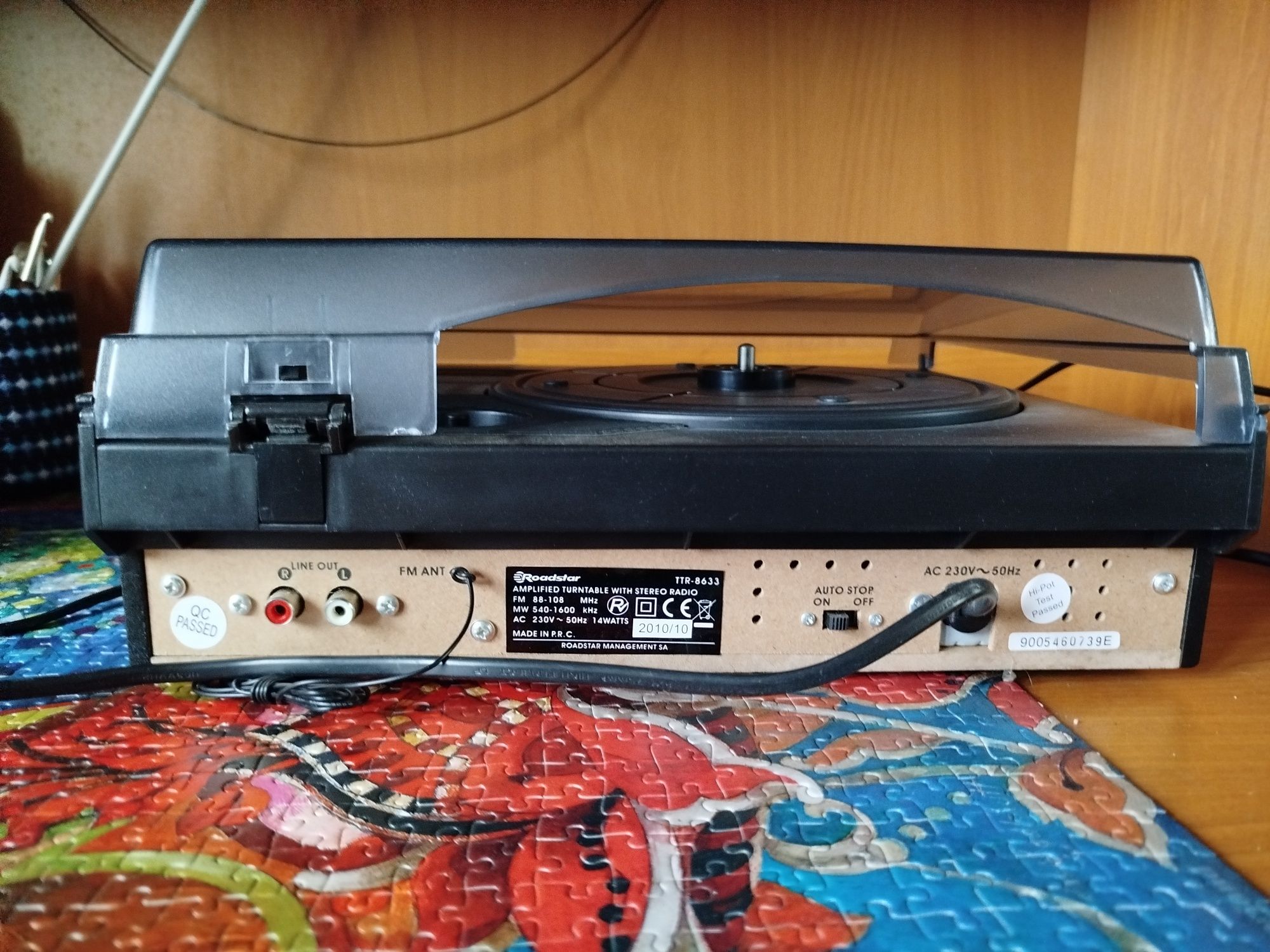 Gramofon z radiem Roadster TTR-8633 z 2010r