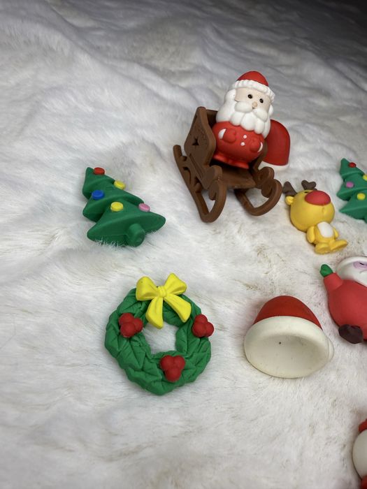 Zestaw gumek do ścierania gumki świąteczne Boże Narodzenie