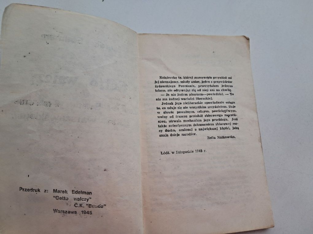 Getto walczy Marek Edelman  drugi obieg