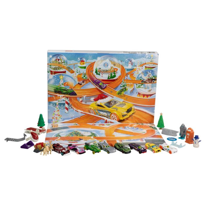 Hot wheels zestaw autek i akcesoriów autko . Kalendarz adwentowy