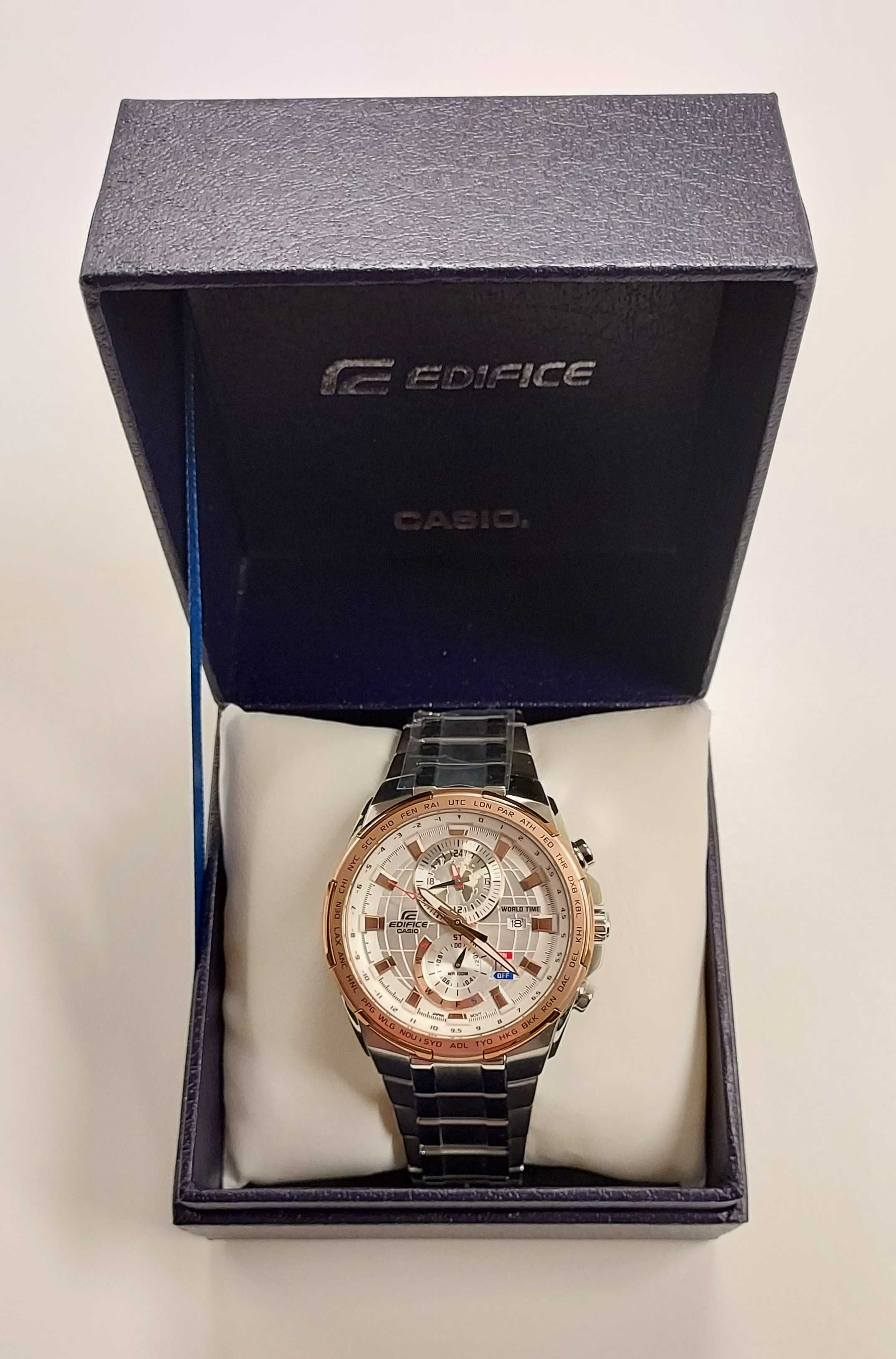 NOWY Zegarek Casio EDIFICE # EFR-550D-7A # WORLD Time # ALARM