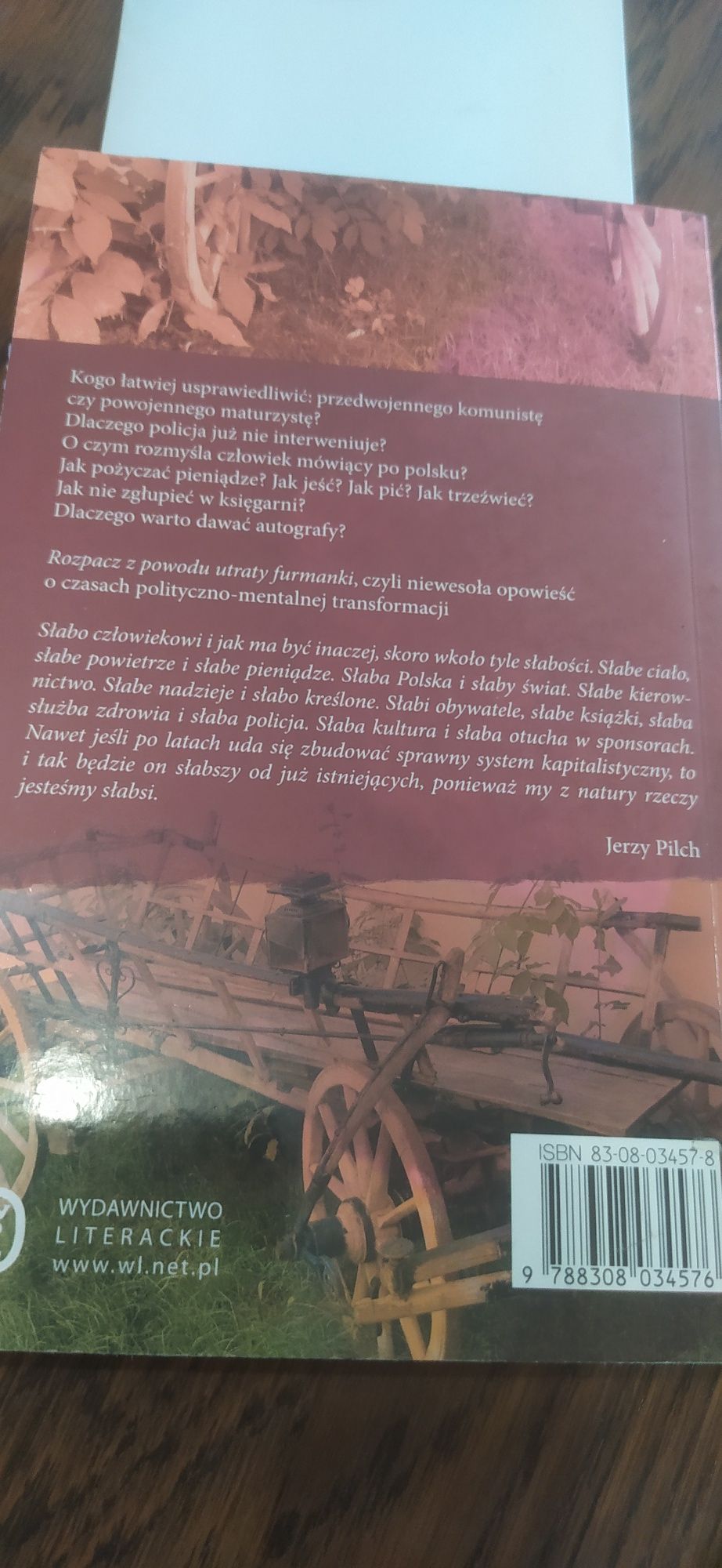 Jerzy Pilch Rozpacz z powodu utraty furmanki