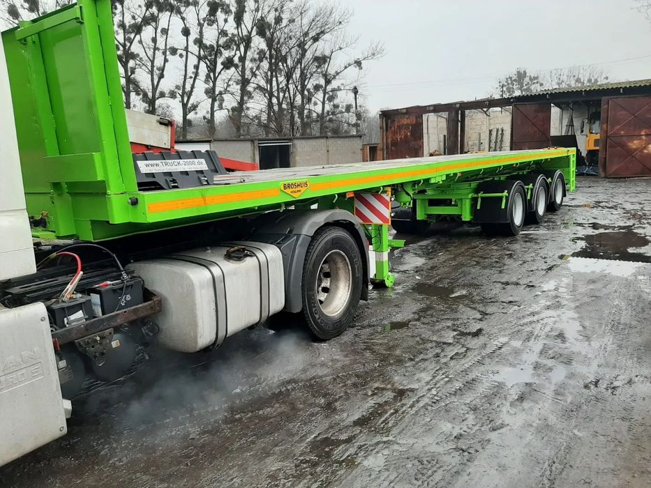 Broshuis 3AOU-48  platforma, 2 x rozsuwana do 30 m, osie SAF