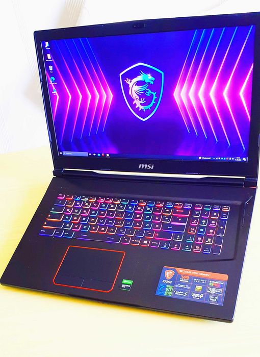 17,3" MSI GEFORCE laptop gra do cs2 lol gta V GTX Gamingowy SSD i7 RGB