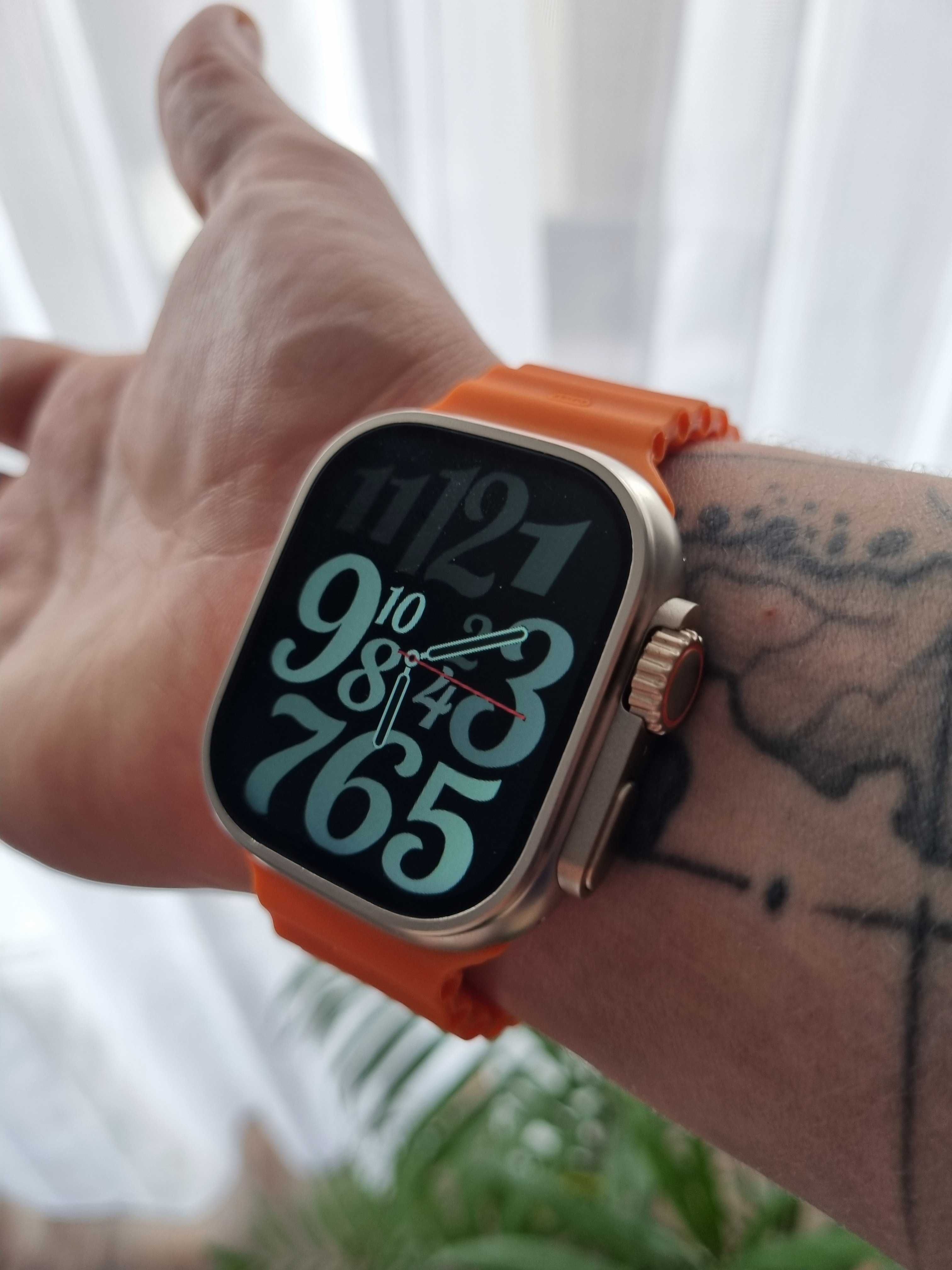 Smartwatch Pomaranczowy pasek