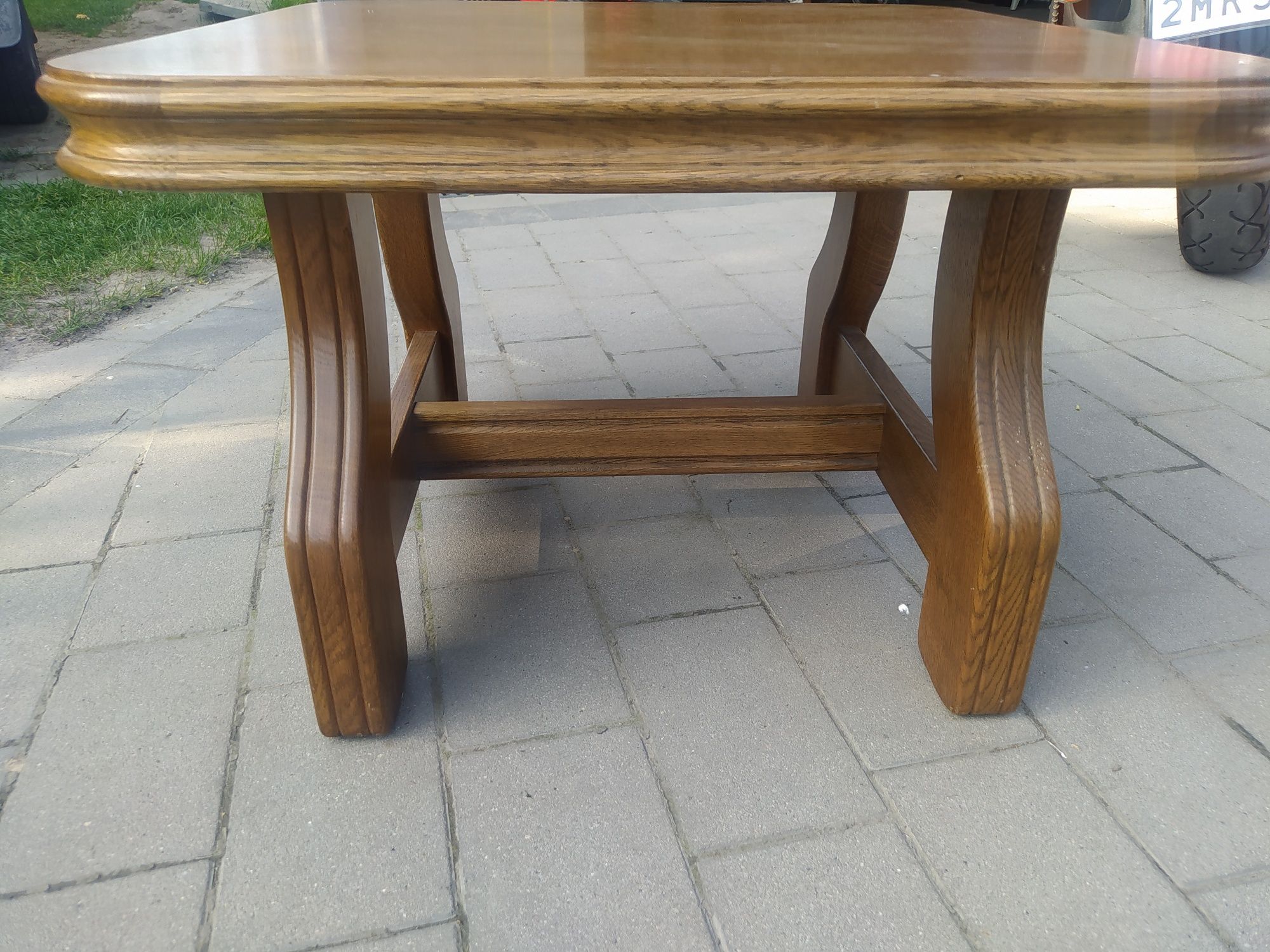 Stolik Ława stół  75 x 75 cm drewniana masywna