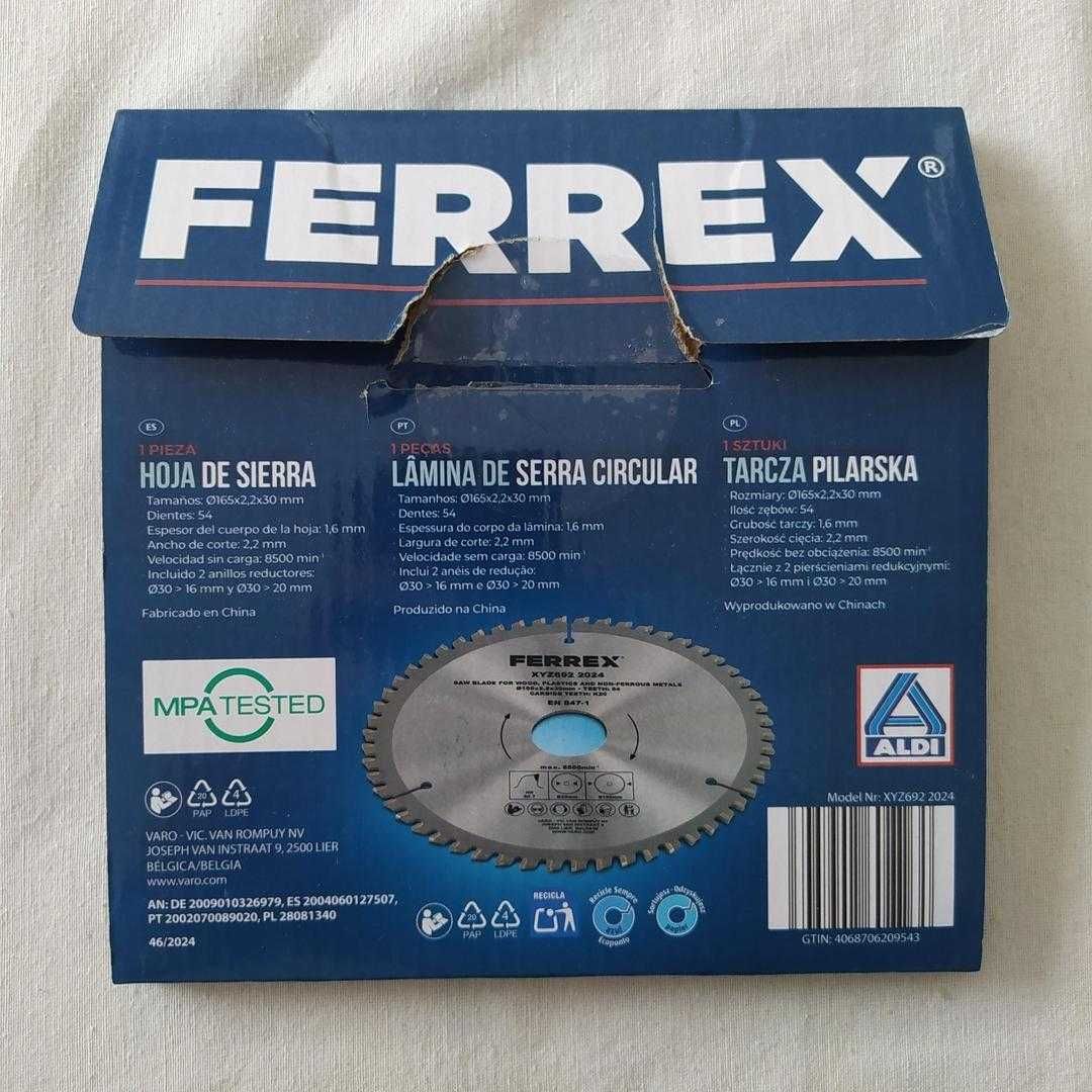 Lâmina de Serra Circular 165mm diâmetro 54 Dentes NOVA NUNCA USADA