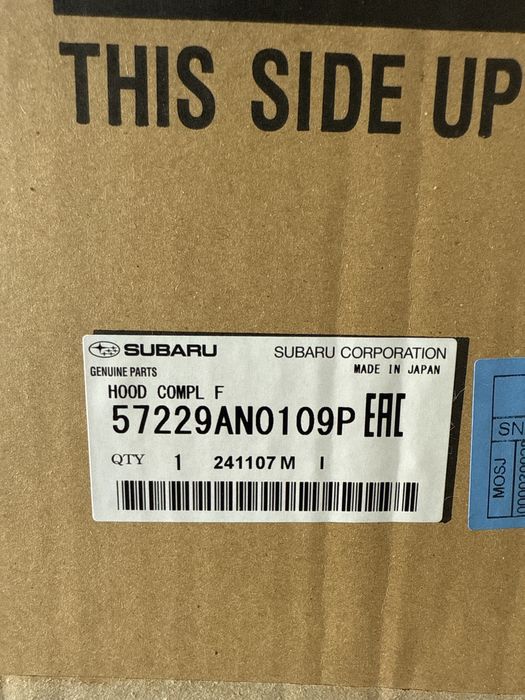 Капот Subaru Outback Legacy B16 2019 2020 2021 2022 2023 2024