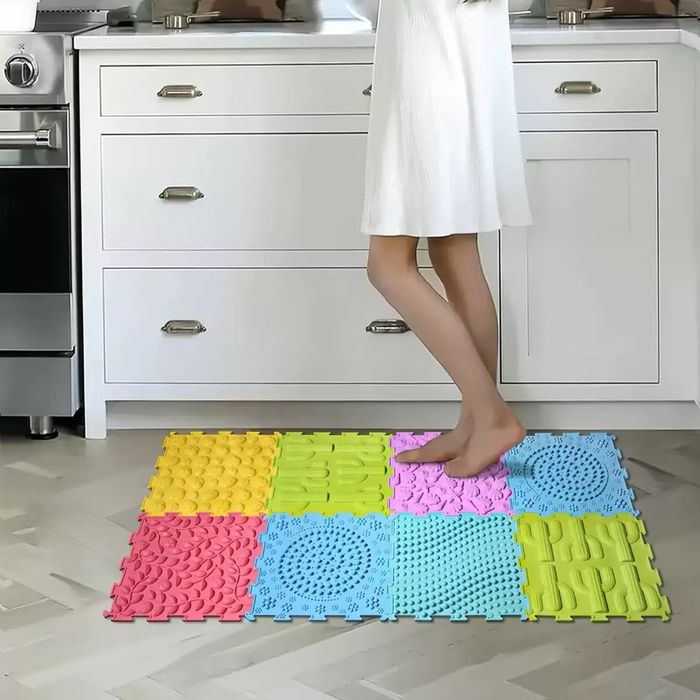 Ортопедичний масажний килимок пазл з 4-8 шт StopaFit