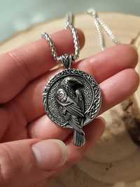 Fio colar necklace cordão amuleto vikings corvo odin valhalla