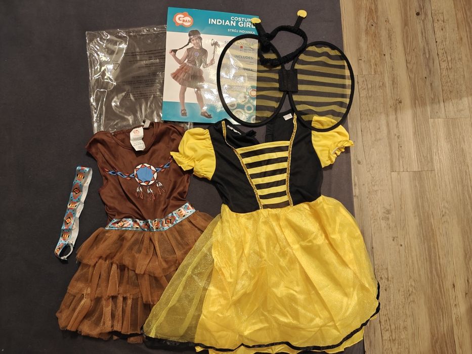 Strój indianki i pszczółki 110-120