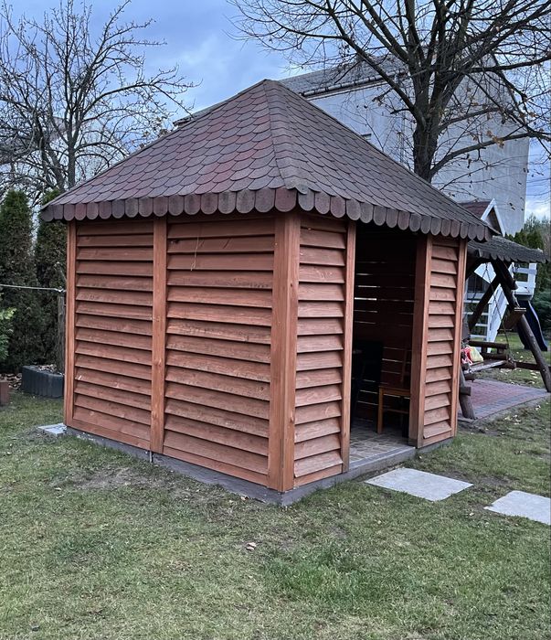 Altana drewniana ogrodowa 250 cm x 250 cm
