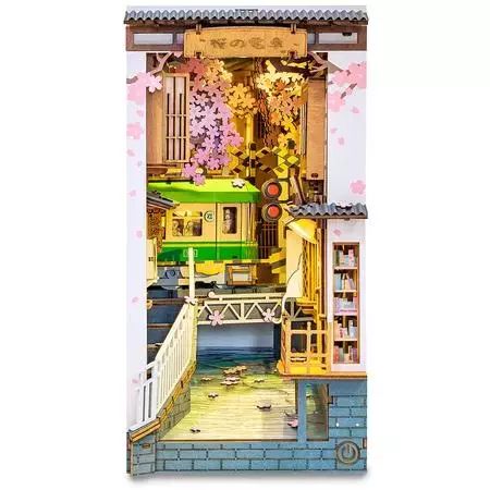 Składany Drewniany Model LED - Sakura Densya. Robotime. Nowy Produkt